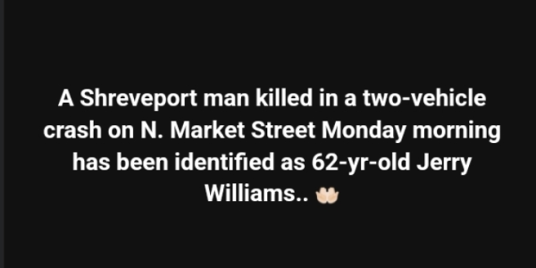 Shreveport, Louisiana – The quiet morning along Poleman Road turned tragic on Monday when Jerry Williams, 62, was killed in a violent head-on collision that left his truck mangled and the community in grief.
