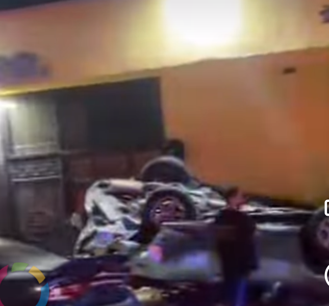 South Gate, California – Two cars collided in a fiery crash overnight, leaving a chaotic scene on one of the city’s busiest streets.