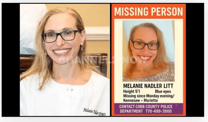 Marietta, Georgia – Dr. Melanie Nadler Litt Reported Missing, Family and Community Concerned