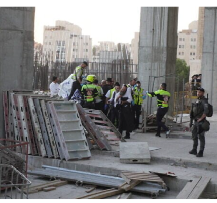 Jerusalem, Israel – Menachem Mendel Litzman, a 20-year-old young man, tragically died Thursday after falling from the 20th floor of a high-rise building under construction in Jerusalem.