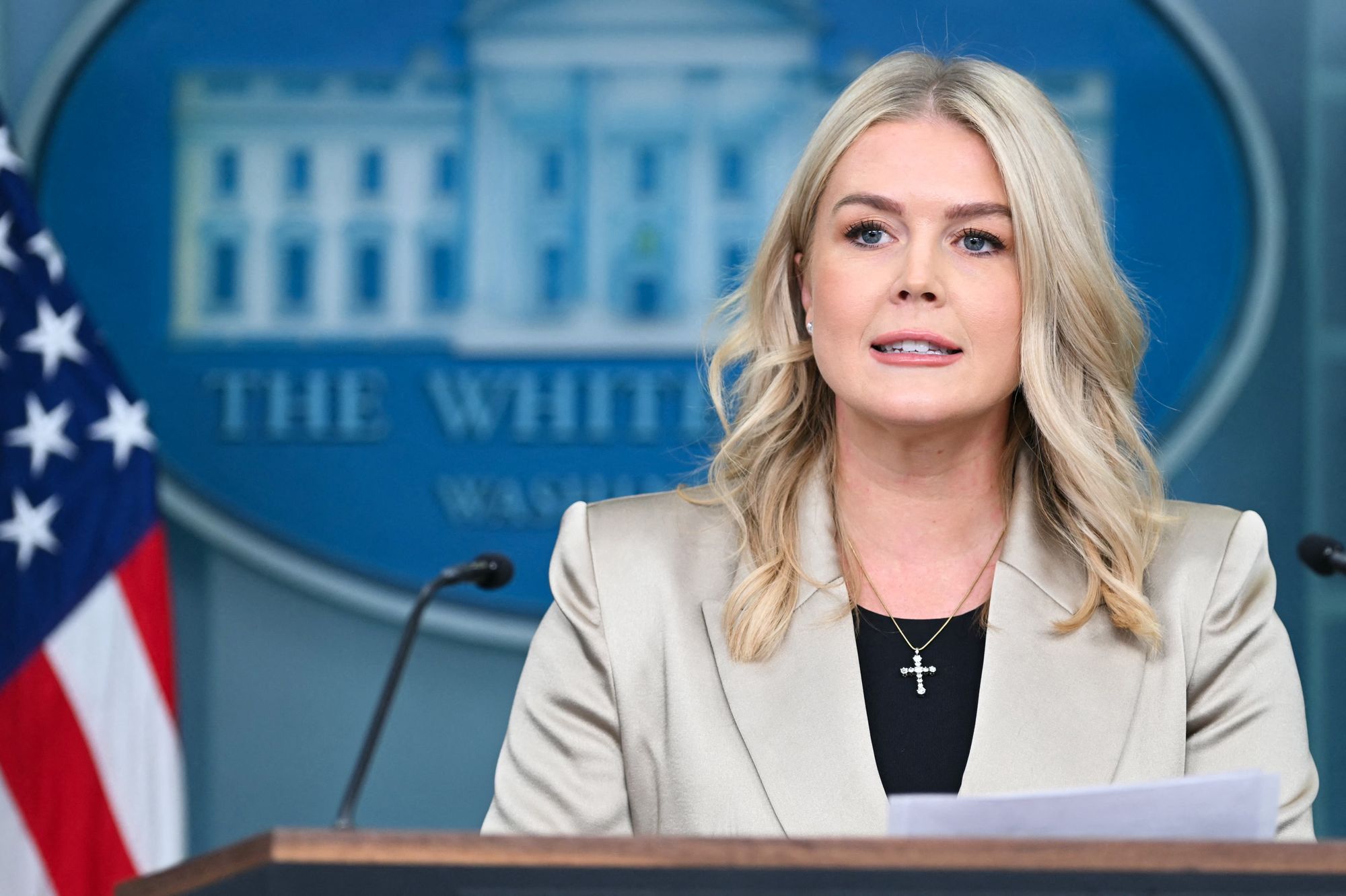 Karoline Leavitt has confirmed that the White House is ‘looking into’ Exantus’s release