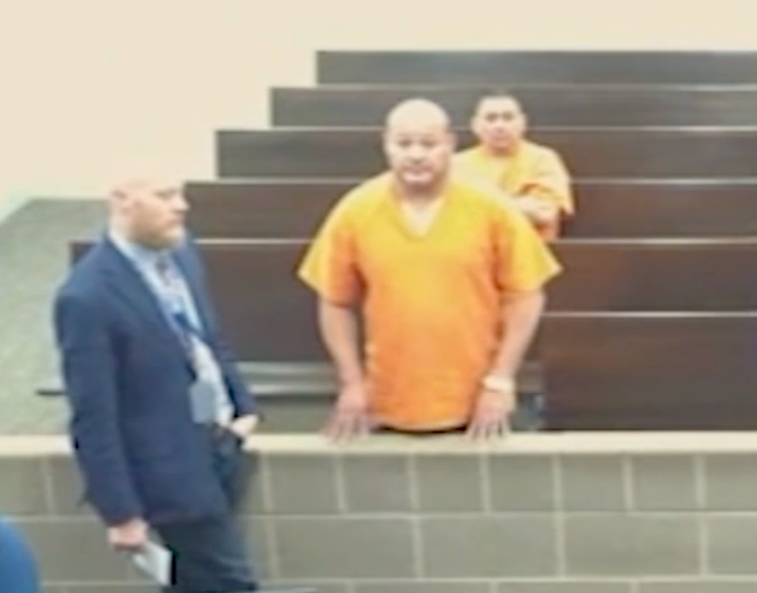 The three suspects appeared in court on Monday. One of them faces aggravated assault with a deadly weapon charges and the two others have been charged with injury to a disabled person