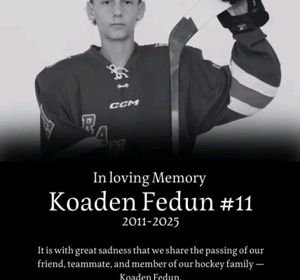 Fort Saskatchewan Koaden Fedun Fort Saskatchewan Minor Hockey Player Dies Unexpectedly