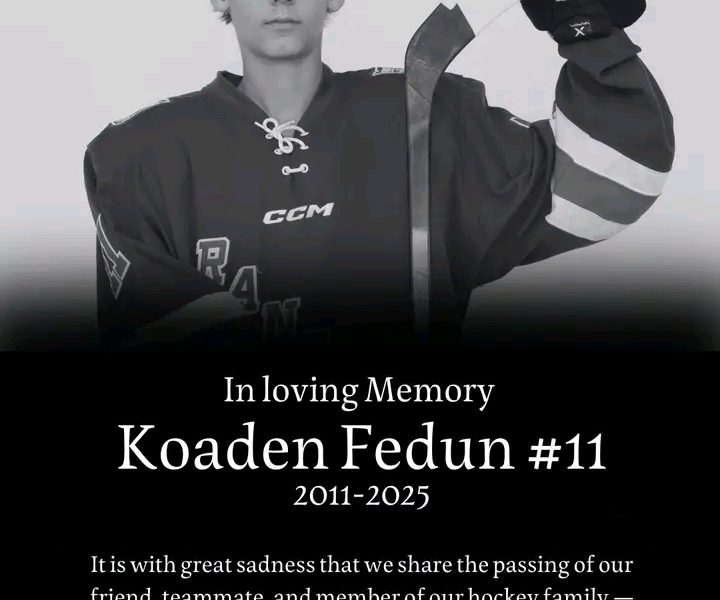 Fort Saskatchewan Koaden Fedun Fort Saskatchewan Minor Hockey Player Dies Unexpectedly