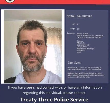 Missing Person Alert: Search Intensifies for Peter Buckle, Lac La Croix Man Missing
