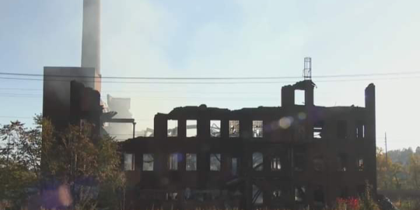 Massive Fire Engulfs Historic Bantam Jeep Building Overnight in Butler, Pennsylvania