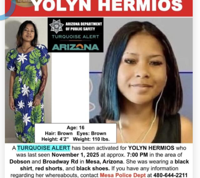Mesa community unites in search for missing teen Yolyn Hermios