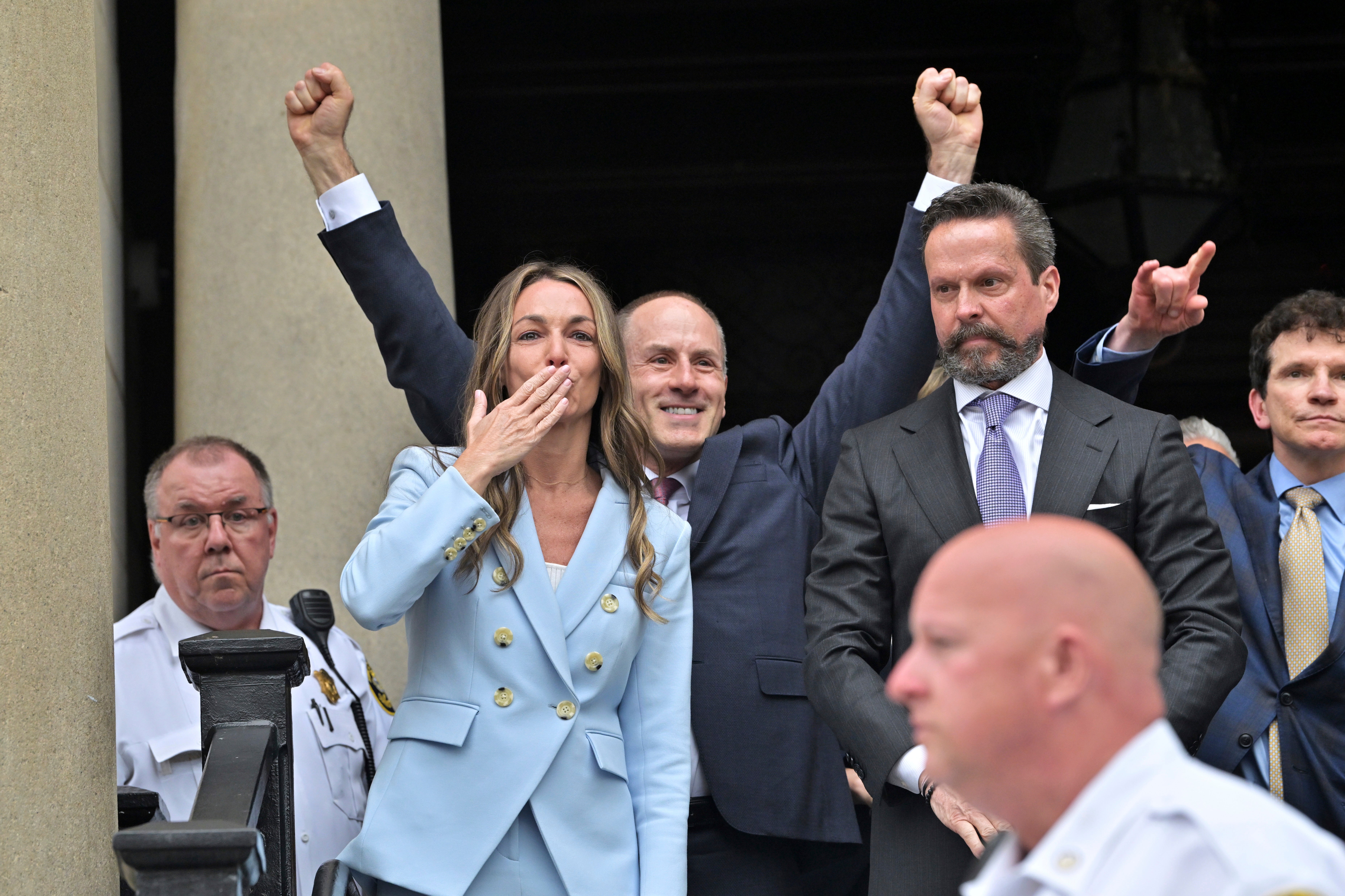 Karen Read leaves the courthouse after she was found not guilty of second-degree murder on Wednesday, June 18, 2025, in Dedham, Massachusetts