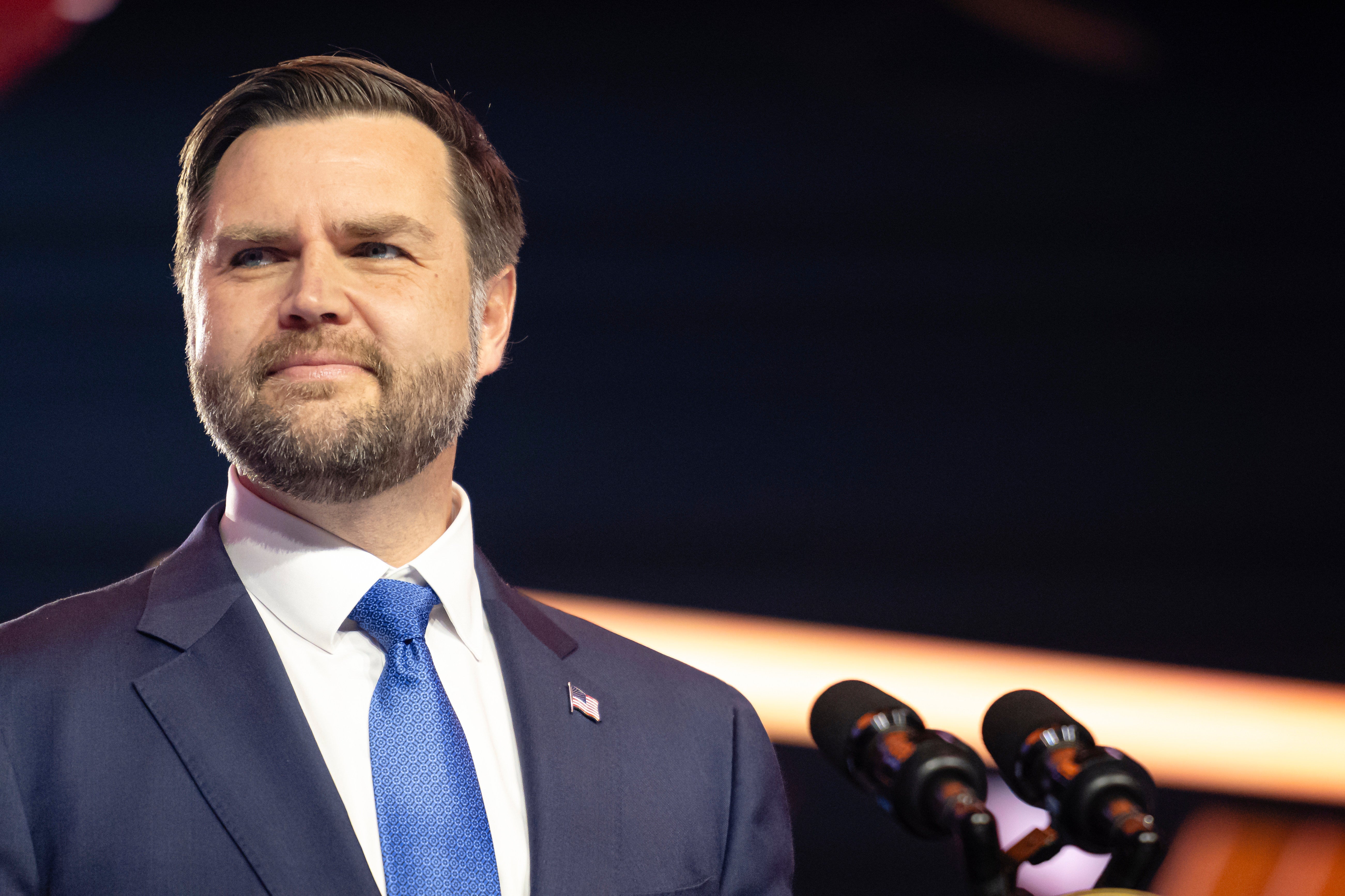 A man was arrested early Monday morning after allegedly damaging Vice President JD Vance’s home in Ohio