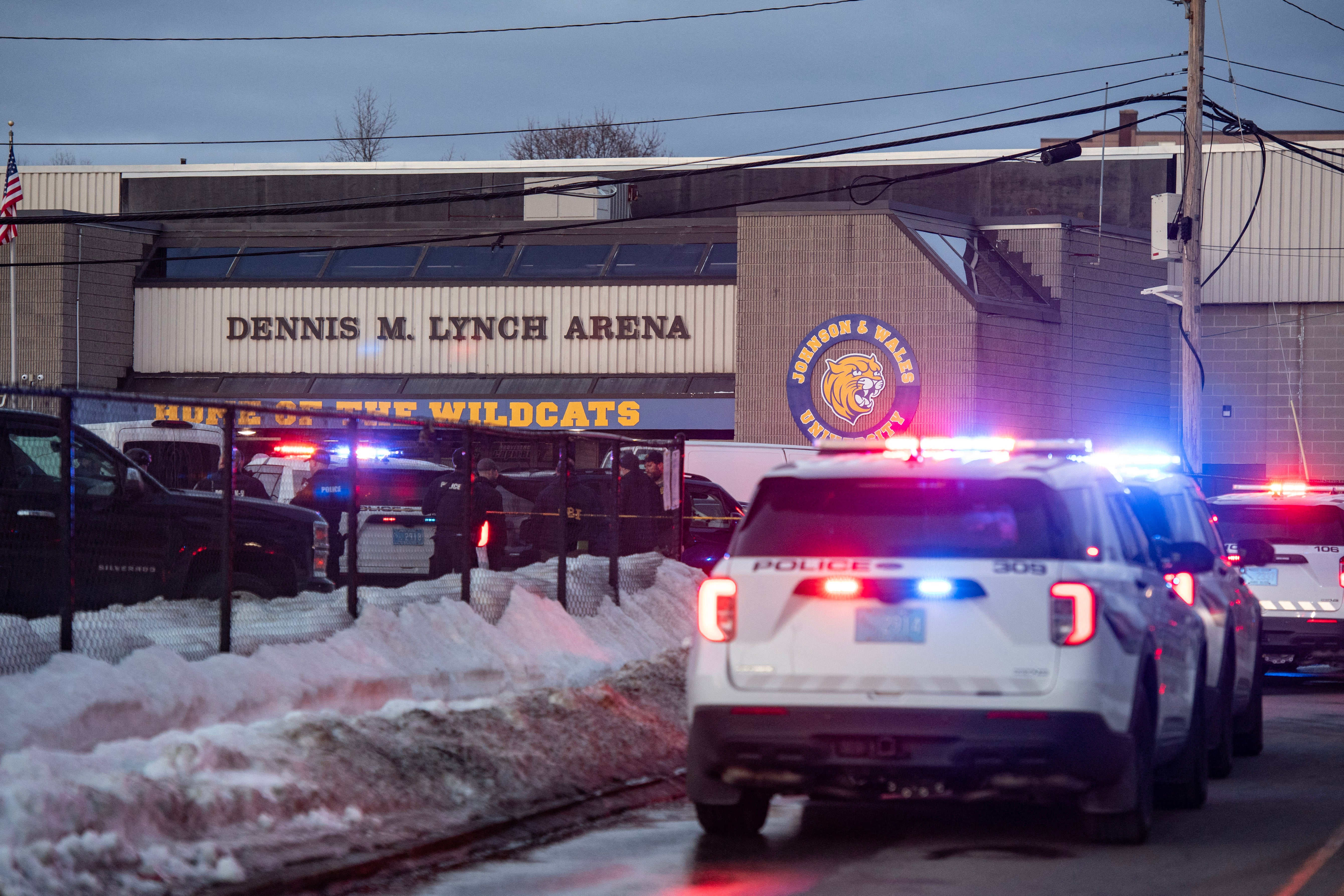 Michael Black of Pawtucket says he wrestled the weapon of a mass shooter at a Rhode Island ice rink Monday afternoon