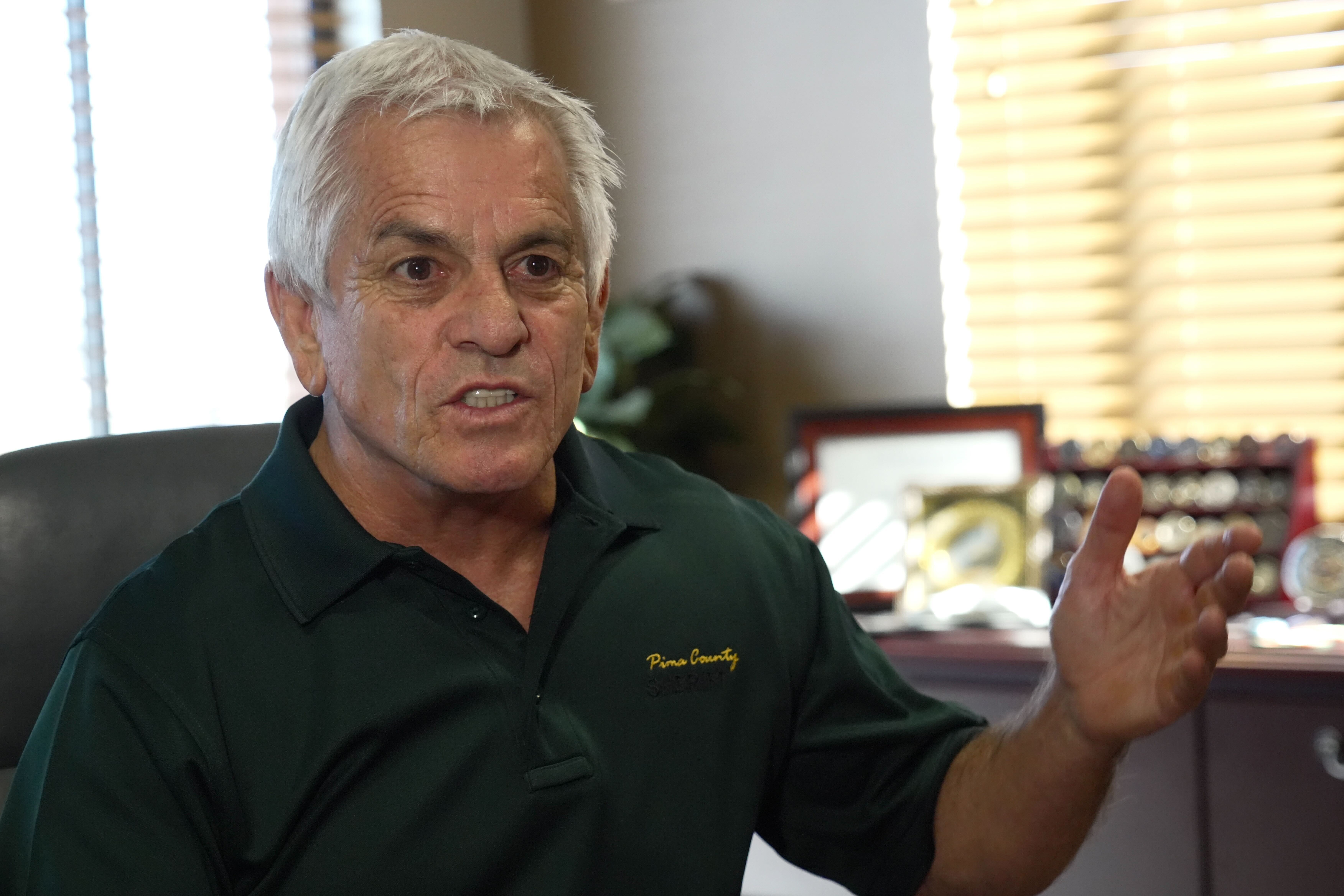 Pima County Sheriff Chris Nanos has said that no suspects have been identified and nothing is being ruled out in the case