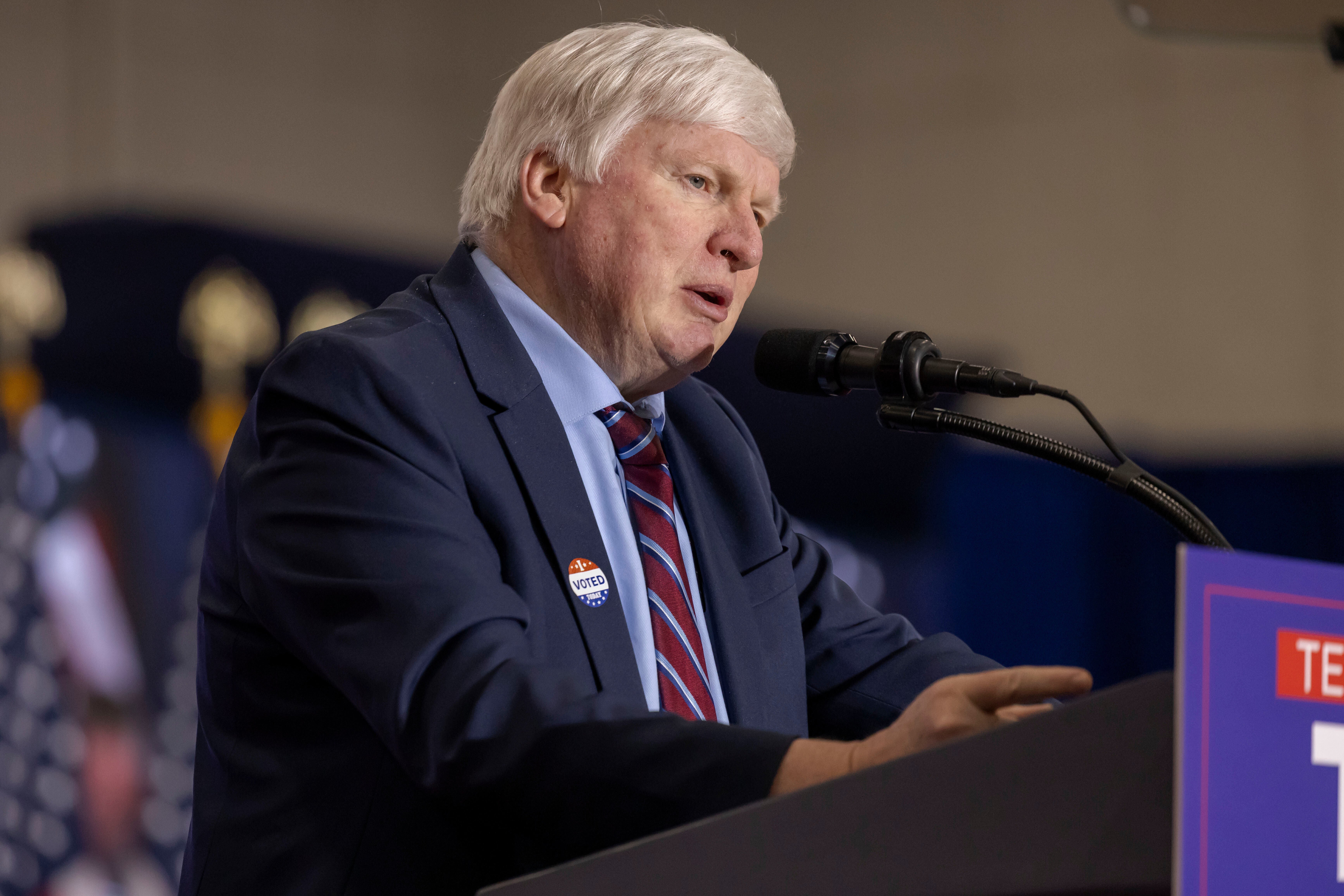 Rep. Glenn Grothman, R-Wis. speaks at a rally for Republican presidential candidate former President Donald Trump, April 2, 2024, in Green Bay, Wis. (AP Photo/Mike Roemer, File)